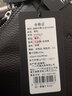 波斯丹顿（BOSTANTEN）男士单肩包头层牛皮斜挎包运动撞色户外骑行背包校园时尚百搭包包 黑色 实拍图