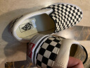 VANS范斯官方 经典款Slip-On黑白棋盘格经典一脚蹬鞋帆布鞋低帮 黑白棋盘格 45 实拍图