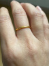 亚一黄金素圈戒指光面送礼求婚女友老婆足金简约大气生日礼物 约1.43g(圈号12) 实拍图