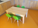 格趣 实木儿童学习桌椅套装儿童写字书桌幼儿园宝饭桌松木小方桌 100*60*52(单桌) 实拍图