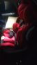 俏贝比儿童安全座椅汽车用 宝宝婴儿isofix 360度旋转可坐可躺 0-4-12岁 黑红色奢华版【360+双接口+遮阳 实拍图