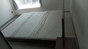 沃尔福 【现货闪发】床 橡胶木实木床简约单人床卧室家具北欧主卧双人床 深咖色+5cm椰棕床垫+床头柜*1 1800mm*2000mm 实拍图