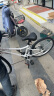 迪卡侬混合路面自行车RIVERSIDE变速钢制车架青少年儿童带脚撑车铃 2021白色24寸带脚撑 6速 实拍图
