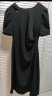 范思蓝恩22FS2038胸前镂空连衣裙女夏新款高级感气质显瘦裙子 气质黑 XL 实拍图