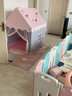 小斑鸠（little dove） 儿童帐篷室内游戏屋/男女孩公主房城堡/玩具屋节日生日礼物 (PVC)粉色(垫+凉席)灯+云+旗 实拍图