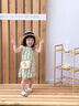 班喜迪女童夏装连衣裙2026新款洋气儿童吊带沙滩公主裙宝宝小童裙子夏季 绿色 110 cm 实拍图