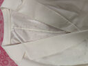 娜尔思（NAERSI）丝绸外套七分袖白色上衣西装领中长款时尚西装2024春季新款 白色 M 晒单实拍图