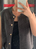 妙奕嘉灰色针织马甲外穿小香风背心女春装2026新款上衣洋气时尚外搭开衫 灰色小金扣法式针织马甲 均码 【建议118斤以内】 实拍图