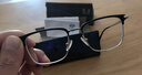 依视路（ESSILOR） 新款商务男镜架时尚镜框女配依视路镜片近视定制眼镜网上配镜 金属-眉框-2070SV-银色 镜框+依视路A4防蓝光1.56现片 实拍图