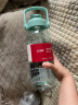 希乐大容量水杯男女学生带吸管运动便携网红tritan塑料杯子2L青色 晒单实拍图