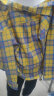 凡迪时尚（FANDISS）黄色格子衬衫男美式复古长袖衬衣男生夏季薄外套男休闲百搭情 黄色155 (长袖) L 晒单实拍图