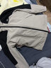 骆驼（CAMEL）冲锋衣女三合一外套早秋新款拼色防风防水户外登山服装男 A1W231117X，米灰/黑色，男 L 实拍图