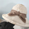上海故事 春夏真丝沙滩帽子女遮阳帽女士太阳帽防晒帽女可折叠 豆沙 晒单实拍图