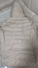坦博尔轻薄羽绒服女短款宽松脱卸帽秋保暖女士外套TD236256 金桂米 190 实拍图