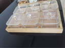 格娜斯（CRISTALGLASS）玻璃水果盘分格零食盘干果盘家用客厅茶几下午茶糖果点心盘摆放盘 3个果盘+金属托盘+亚克力盖子 实拍图