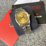 【二手95新】帝舵Tudor 王子型系列 男士腕表 自动机械 间金男表 精钢/18K黄金 日期显示 36mm 间金条刻金盘 76213-0001  单表 实拍图