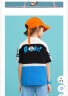 MQD童装男女童短袖T恤圆领上衣夏季儿童运动宽松透气T恤潮 黑色 140cm 晒单实拍图