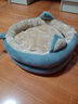 猫咪之家 蒙古包猫窝狗窝四季保暖猫屋封闭式猫垫子小型犬可水洗宠物睡袋 B款开放式猫窝 （灰色） 中号（9斤左右） 实拍图