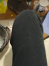 浪莎欧棉绒阔腿裤女春秋高腰窄版显瘦直筒休闲裤宽松垂感拖地裤子加绒  黑色加绒-加长 XL 建议126-140斤 实拍图
