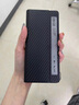 华为Matex2折叠屏手机壳新款mate x2真皮碳纤维纹智能视窗皮套x2全包防摔翻盖式保护套闪煌 华为matex2-【中国红】碳纤维纹 实拍图