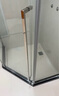 九牧（JOMOO） 【定制】极窄钻石淋浴房一体式干湿分离淋浴隔断沐浴房赠石基E17 亮银型材（内外双开） 【光玻】900*1000*2000mm 实拍图