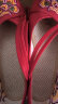 凯威六超春夏季新款老北京布鞋平底绣花鞋民族风女内增高 红色 37 实拍图