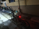塔斯队长（TOSUOD）山地自行车夜骑尾灯前灯组合充电公路单车防水智能感应刹车灯骑行配件 Q5合金款坐杆款尾灯+M-1000流明前灯 晒单实拍图
