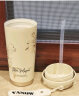 Vanow保温杯咖啡杯女生陶瓷内胆高颜值礼盒装大容量吸管水杯子 晒单实拍图