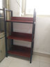 科仕隆书架立式落地办公室置物架客厅书架书柜多层储物架落地收纳架 柚木面+黑架 加厚60长31深108高/三层 实拍图