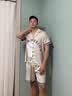 俞兆林冰丝男士睡衣夏季薄款短袖短裤家居服男生夏天大码26年新款套装 NSCBF-银灰色 【短袖短裤套装】 2XL 男【推荐140-160斤】 实拍图