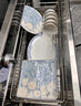 以辰碗盘餐具整套家用景德镇骨瓷餐具套装轻奢碗盘乔迁餐具整套碗碟 圆形豪华配富贵煲 56头 实拍图