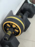 艾美仕（AiMeiShi） 腹肌轮健身器材家用男健腹轮收腹机练腹部运动滚轮腹部胸肌训练 黄色健腹轮+加厚跪垫 实拍图