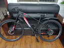 千里达（TRINX） X7铝合金山地车自行车禧玛诺22速线控气叉油刹成人男女单车 X7E-哑黑蓝红- 快拆版 27.5*16英寸 实拍图