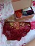 杰曼丽蕾丝中腰内裤女性感火辣提臀翘臀无痕收腹收小肚子纯棉抗菌裆 899#（紫牡丹+蓝牡丹+枣红牡丹+红牡丹） M (建议80-120斤)腰围1.8-2.3 实拍图