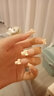 美甲贴片穿戴甲指甲贴中长款新娘显白可拆卸学生短款重复使用成品 裸粉法式蝴蝶结 24片 【长款】 实拍图