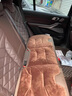 齐选法兰绒汽车坐垫冬季加厚毛绒保暖座椅垫单片车载后排三件套座垫 法兰绒坐垫单片-栗棕色 实拍图