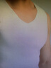 Victor Keith背心男打底汗衫Ｖ领休闲男士背心弹力无痕韩版修身宽肩跨栏运动衫 1白色1浅灰 XL（120-140斤左右） 实拍图