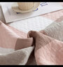 恒源祥 毛巾被 可水洗A类纯棉四层纱布夏凉薄被舒适透气被子夏季盖毯 复古大格(豆沙色) 150*200cm 实拍图