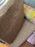 MINE NATU FURNISH天然乳胶坐垫椅垫办公室汽车垫沙发垫榻榻米定制拆洗学生坐垫家用 深棕色棉麻坐垫 50*50/7cm厚 实拍图