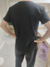 【2件装】100%纯棉质感圆领短袖T恤男宽松百搭纯色打底衫男士全棉半袖体恤众舰行 【2件装】白色+黑色 3XL【建议穿155-160斤】 实拍图
