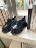 CAMILA KSENIA小皮鞋英伦风女士2025新款秋季厚底时尚百搭单鞋松糕乐福鞋子品牌 哑光黑 38 实拍图