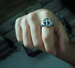朋克摇滚RockPunk男士复古戒指 夸张高级感朋克食指十字架不掉色欧美扳指 E3十字剑戒 有美码7到12号 实拍图