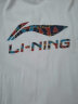 李宁t恤短袖男士春秋季新款国潮印花棉体恤女半袖情侣休闲上衣运动服 【经典彩标】标准白 XL/180 实拍图