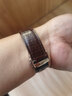 十瑞适用于OMEGA欧米茄表带鳄鱼皮表带真皮男碟飞超霸海马系列手表带 棕色银扣【折叠款】 20mm 实拍图