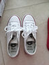 森馬（senma）时尚简约青春系带低帮学生舒适休闲帆布鞋女 2122186 白色 37码 实拍图