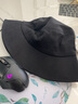慕瑾繁饰 大头围渔夫帽男韩版学生帽百搭休闲盆帽户外遮阳帽盆帽潮牌大码 大版渔夫帽黑色 大帽围 实拍图