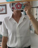 FitonTon雪纺衬衫女2025年夏装短袖白色衬衣通勤简约气质女上衣 M 实拍图