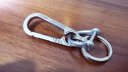 钛合金汽车钥匙扣男士钥匙链挂件腰挂个性创意定制锁匙扣圈环 二代加强-小号+不锈钢马蹄扣(大) 实拍图