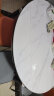 晨巢 岩板餐桌 实木餐桌椅组合现代简约可伸缩折叠吃饭桌子餐厅家具 12MM岩板餐桌-101皮椅款 1.35米一桌六椅 晒单实拍图