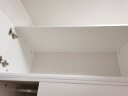 莉云居 衣柜推拉门经济型卧室小衣橱 简易木质衣柜 暖白色 A款长100cm+顶柜 实拍图